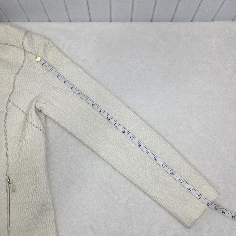 PENDLETON Vintage ZIP Up Front Cream Textured LINED‎ JACKET Size S